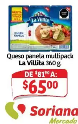 Soriana Híper La Villita Queso panela multipack oferta