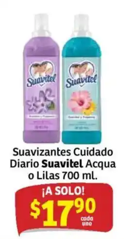 Soriana Híper Suavitel Suavizantes Cuidado Diario Acqua o Lilas oferta