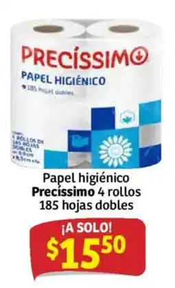 Soriana Híper Precíssimo papel higiénico oferta
