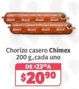 Soriana Híper Chorizo casero Chimex oferta