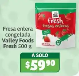 Soriana Híper Valley Foods Fresa entera congelada oferta