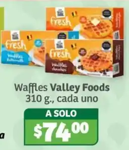 Soriana Híper Waffles Valley Foods oferta