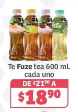 Soriana Híper Te Fuze tea oferta