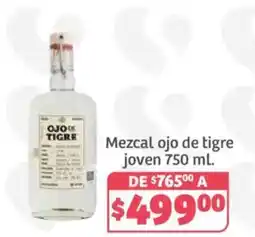 Soriana Híper Mezcal ojo de tigre joven oferta