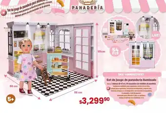 Set de juego de panaderia iluminado