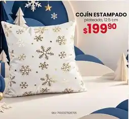 Woolworth Cojín estampado plateada oferta