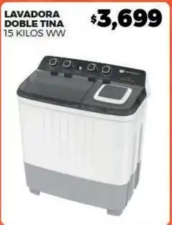 Merco Lavadora doble tina 15 kilos oferta
