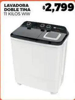 Merco Lavadora doble tina 11 kilos oferta