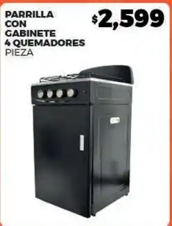Merco Parrilla con gabinete 4 quemadores oferta