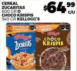 Merco Kellogg's - zucaritas o choco krispis oferta