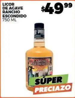 Merco Rancho escondido - licor de agave oferta