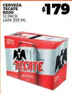 Merco Tecate - cerveza rojo lata oferta