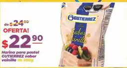 Super Gutiérrez Gutierrez harina para pastel sabor vainilla oferta