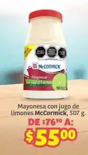 Soriana Híper Mccormick - mayonesa con jugo de limones oferta