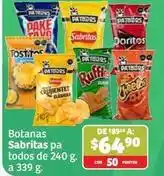 Soriana Híper Sabritas oferta