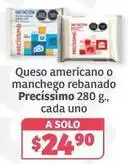 Soriana Híper Precissimo - queso americano o manchego rebanado oferta