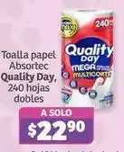 Soriana Híper Quality day - toalla papel absortec oferta
