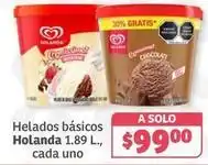 Soriana Híper Holanda - helados básicos oferta