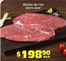 Soriana Híper Bistec de res para asar oferta