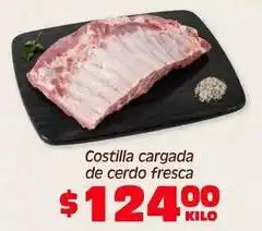 Soriana Híper Fresca - costilla cargada de cerdo fresca oferta