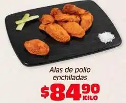 Alas de pollo enchiladas