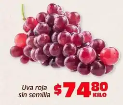 Soriana Híper Uva roja sin semilla oferta