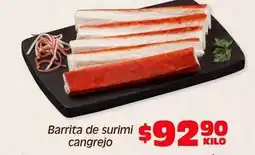 Soriana Híper Barrita de surimi cangrejo oferta
