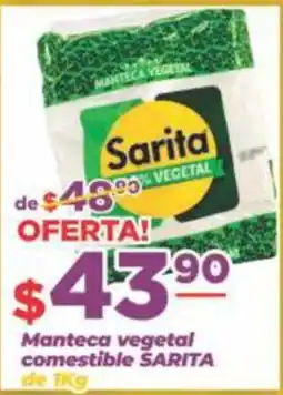 Super Gutiérrez Manteca vegetal comestible SARITA oferta