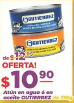 Super Gutiérrez Atún en agua o en aceite GUTIERREZ oferta