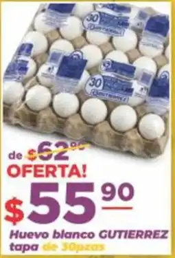 Super Gutiérrez Huevo blanco GUTIERREZ oferta