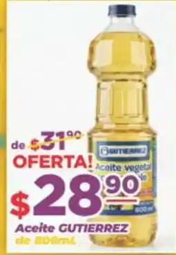 Super Gutiérrez Aceite GUTIERREZ oferta