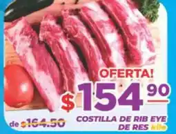 Super Gutiérrez costilla de rib eye de res oferta