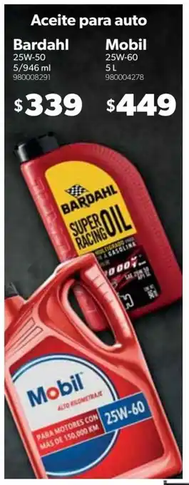 Aceite para Auto Bardahl 25W-50 5/946ml