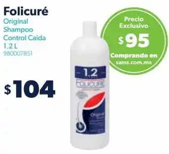 Folicuré Shampoo Control Caída 1,2L