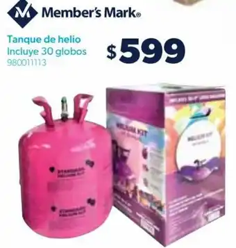 Sam's Club Tanque de Helio Incluye 30 Globos oferta