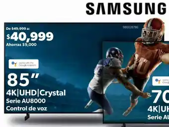 Sam's Club Samsung 4K UHD Crystal 85" oferta