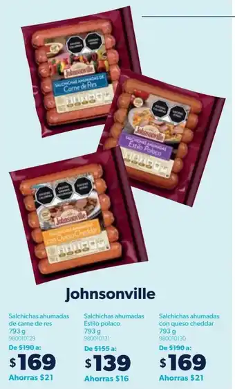 Sam's Club Johnsonville Salchichas Ahumadas de Carne de Res 793g oferta