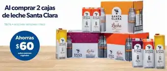 Sam's Club Al Comprar 2 Cajas de Leche Santa Clara oferta