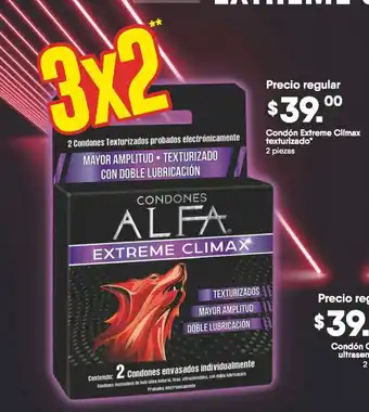Condon Extreme Climax Texturizado 2 piezas