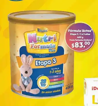 Formula lactea Etapa 3/1 a 3 Años 400g