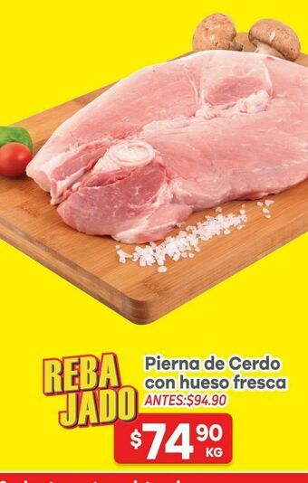 HEB Pierna de cerdo con hueso 1 kg oferta