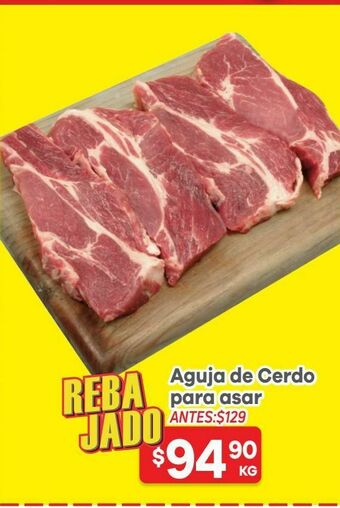 HEB Heb aguja de cerdo para asar 1 kg oferta