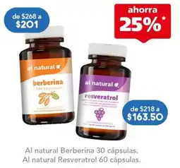 Farmacia San Pablo Al natural Berberina Al natural Resveratrol oferta