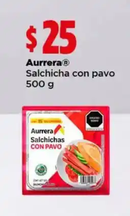 Bodega Aurrerá Aurrera Salchicha con pavo oferta