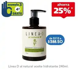 Farmacia San Pablo Línea D aceite hidratante oferta