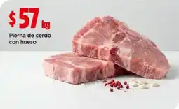 Bodega Aurrerá Pierna de cerdo con hueso oferta