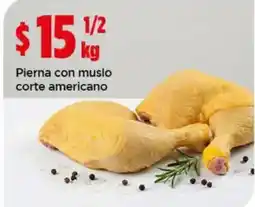 Bodega Aurrerá Pierna con muslo corte americano oferta