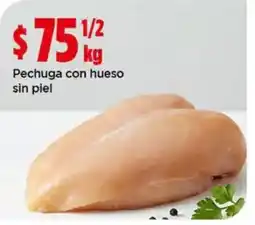 Bodega Aurrerá Pechuga con hueso sin piel oferta
