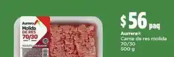 Bodega Aurrerá Aurrera - carne de res molida 70/30 oferta