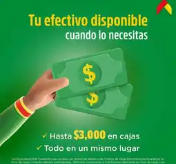 Bodega Aurrerá Una - efectivo disponible oferta